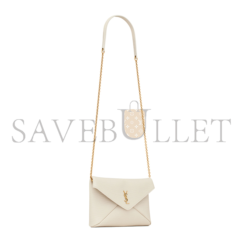 YSL CASSANDRE CHAIN CLUTCH IN LAMBSKIN 819271AACYT9207 (19*12*3cm)